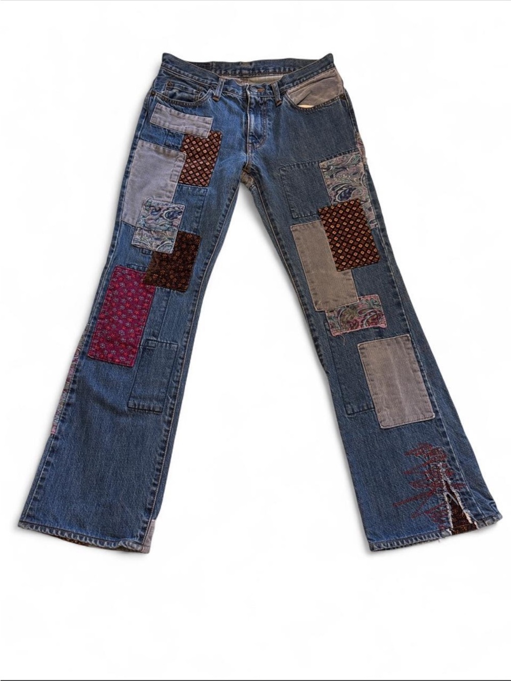 Vintage Hysteric Glamour Kinky Patchwork Denim Jeans Size 30 W 29 L